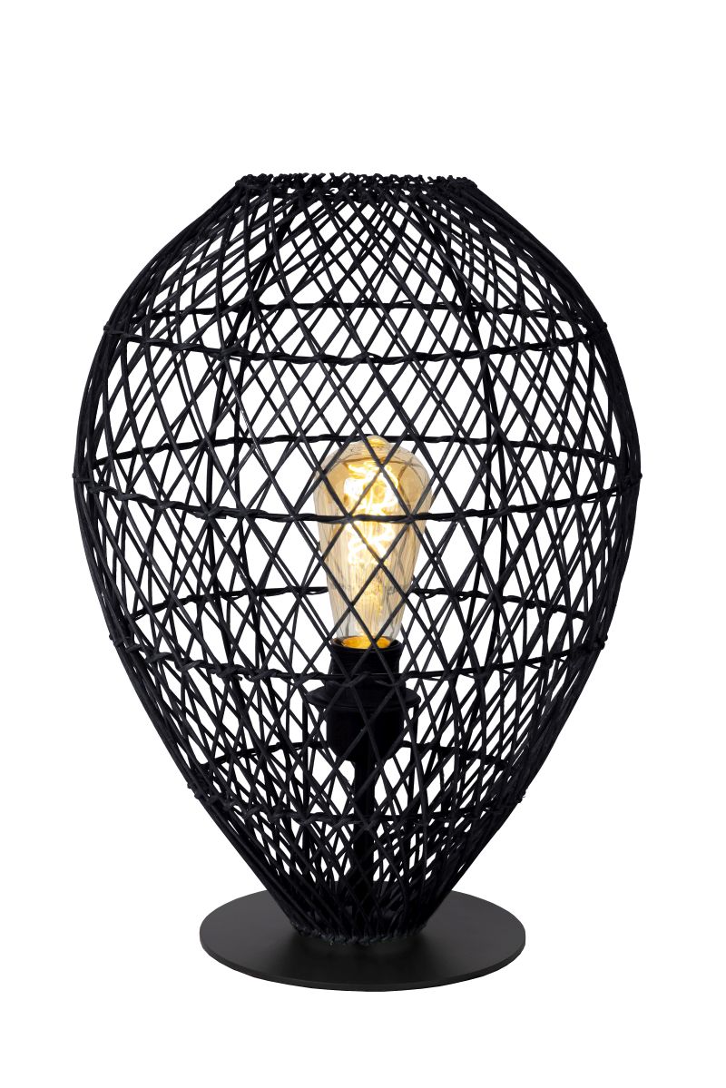 KENJIRO Table Lamp E27/40W Rotan Black (03539/01/30)