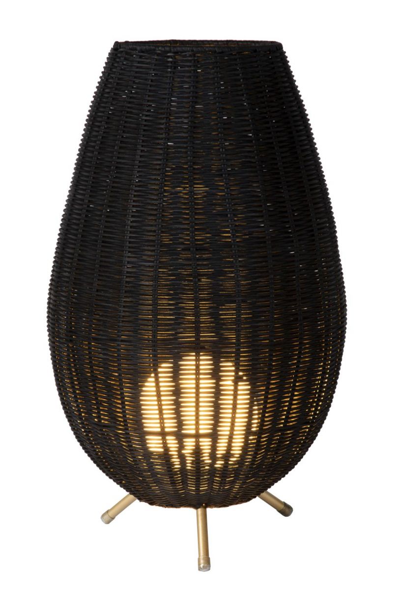 Lucide COLIN - Table lamp - D30 cm - 1xG9 - Black (03543/50/30)