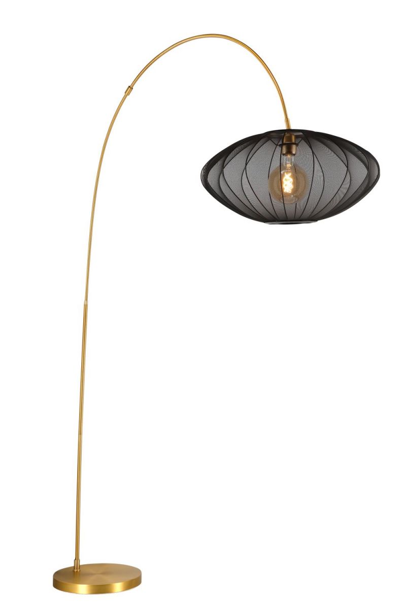 Lucide CORINA - Arc floor lamp - 1xE27 - Black (03747/60/30)