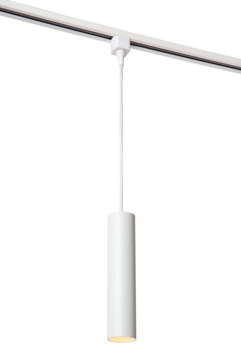 Lucide TRACK FLORIS pendant - 1-circuit Track lighting system - 1xGU10 - White (Extension)