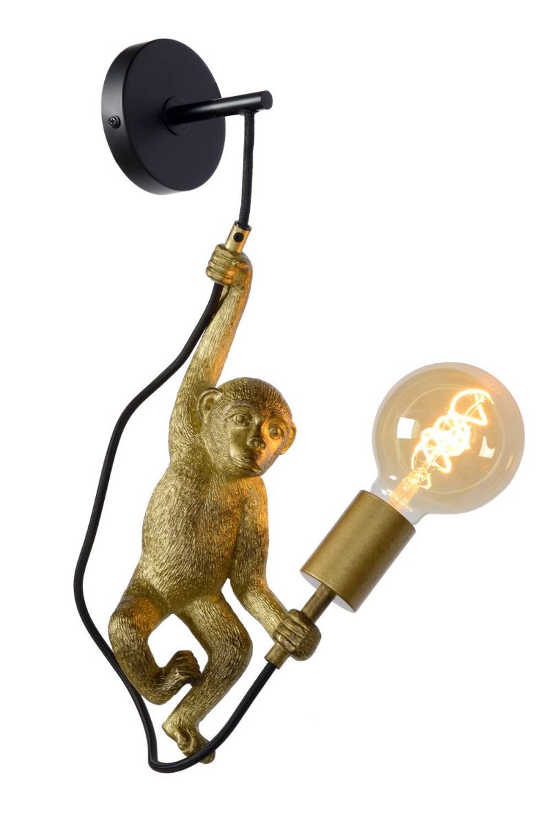 Lucide EXTRAVAGANZA CHIMP - Wall light - 1xE27 - Black (10202/01/30)