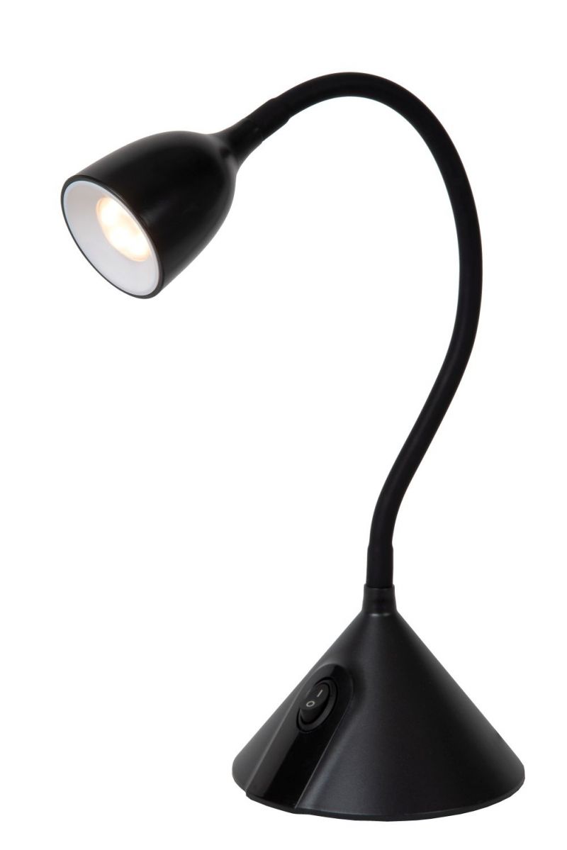 Lucide MILO - Desk lamp - Ø 12,8 cm - LED - 1x3,2W 3000K - Black