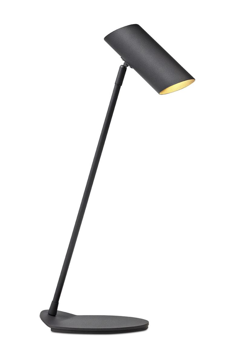 HESTER - Stolová lampa - LED GU10excl H53cm - čierna