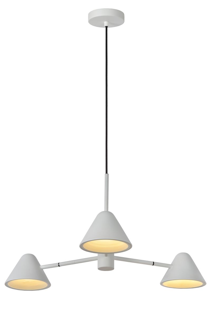DEVON - Závesná lampa - 3x5W LED - biela (20415/15/31)