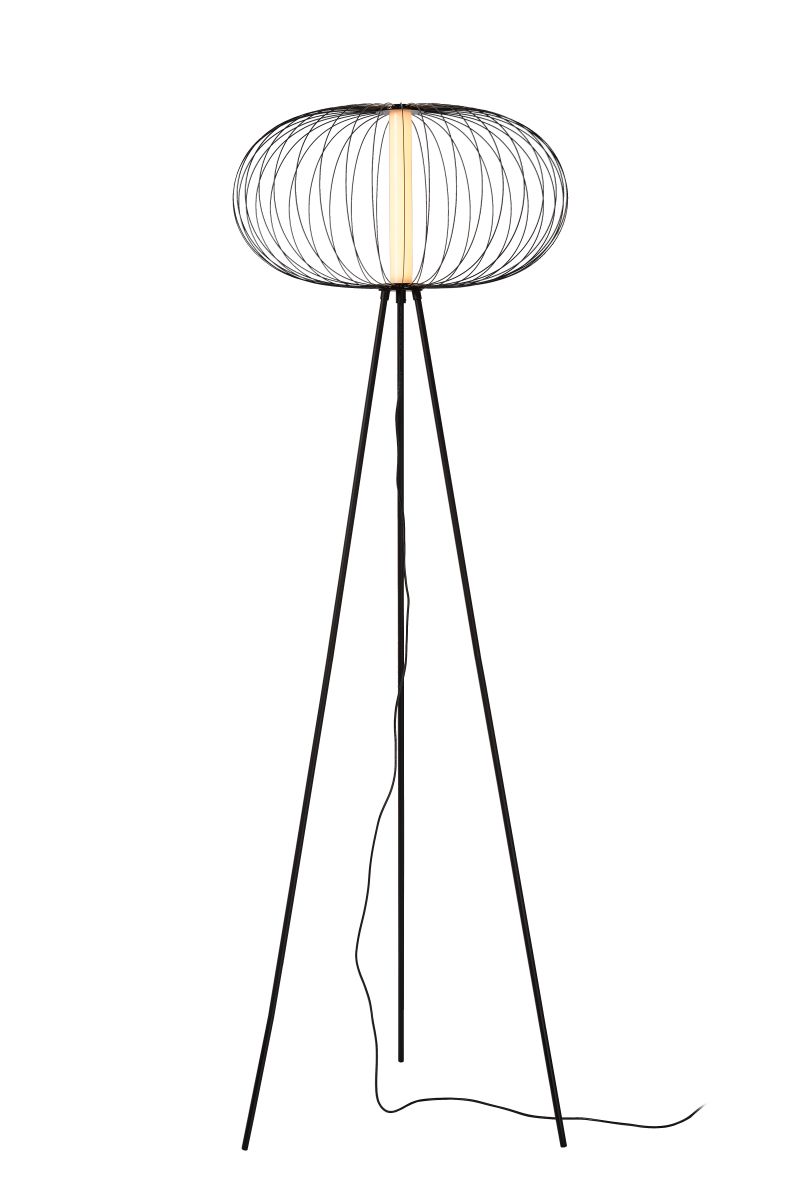 CARBONY - Stojaca lampa - LED 5W 2700K - Čierna (20714/05/30)