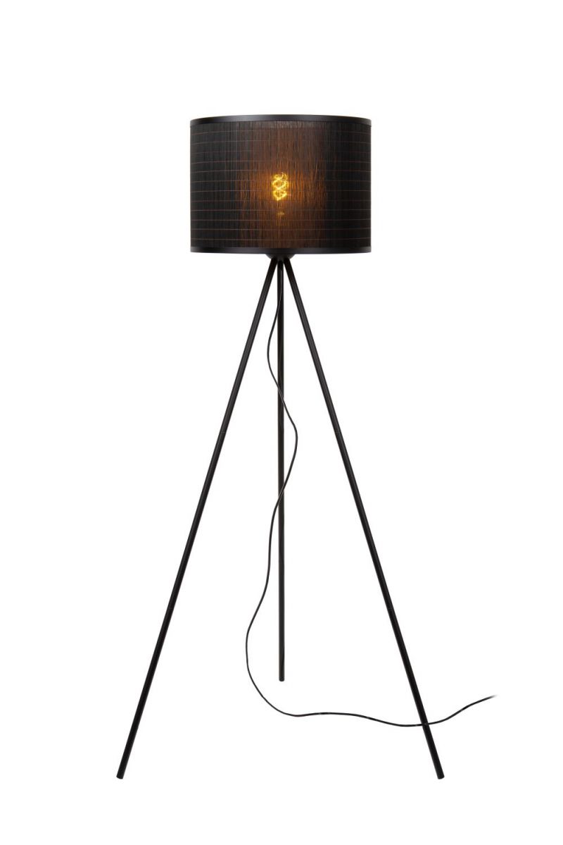 Lucide TAGALOG - Floor lamp - D55 cm - 1xE27 - Black (21729/81/30)