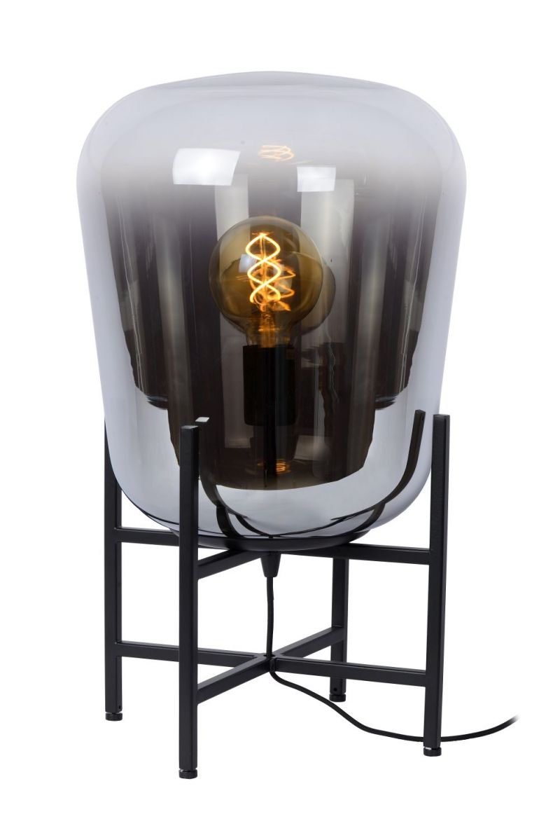 Lucide GLORIO - Table lamp - D32 cm - 1xE27 - Black