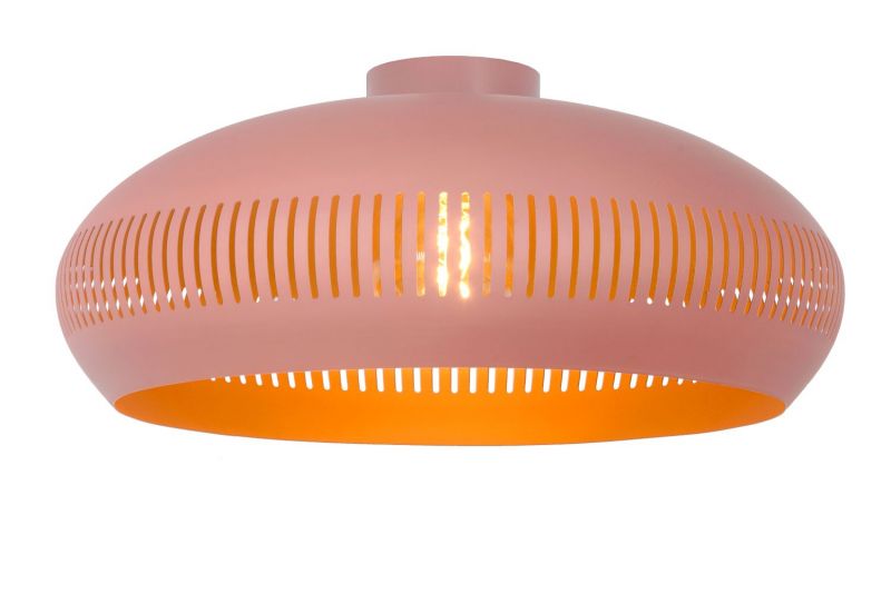 Lucide RAYCO - Flush ceiling light - ? 45 cm - 1xE27 - Pink
