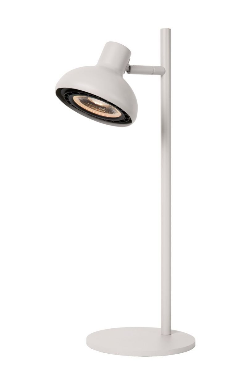Lucide SENSAS - Table lamp - D18 cm - 1xES111 - White