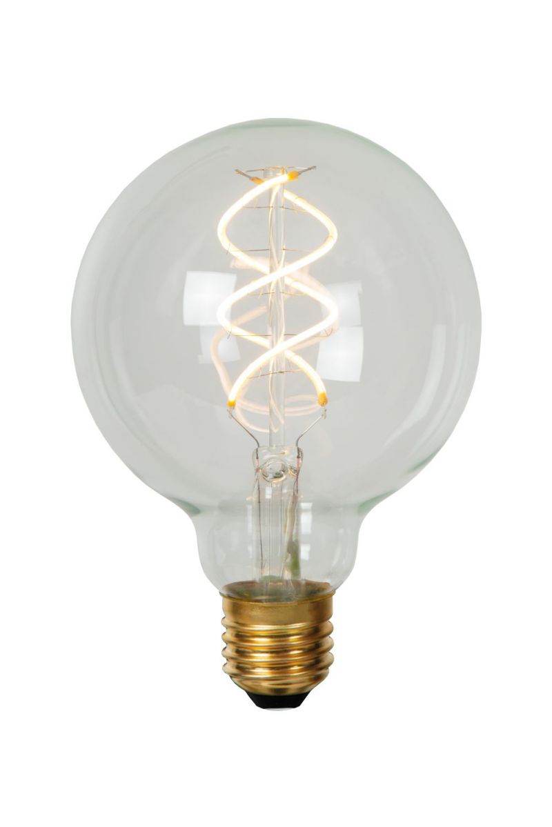 Lucide G95 - Filament bulb - D9,5 cm - LED Dim. - E27 - 1x5W 2700K - Transparant