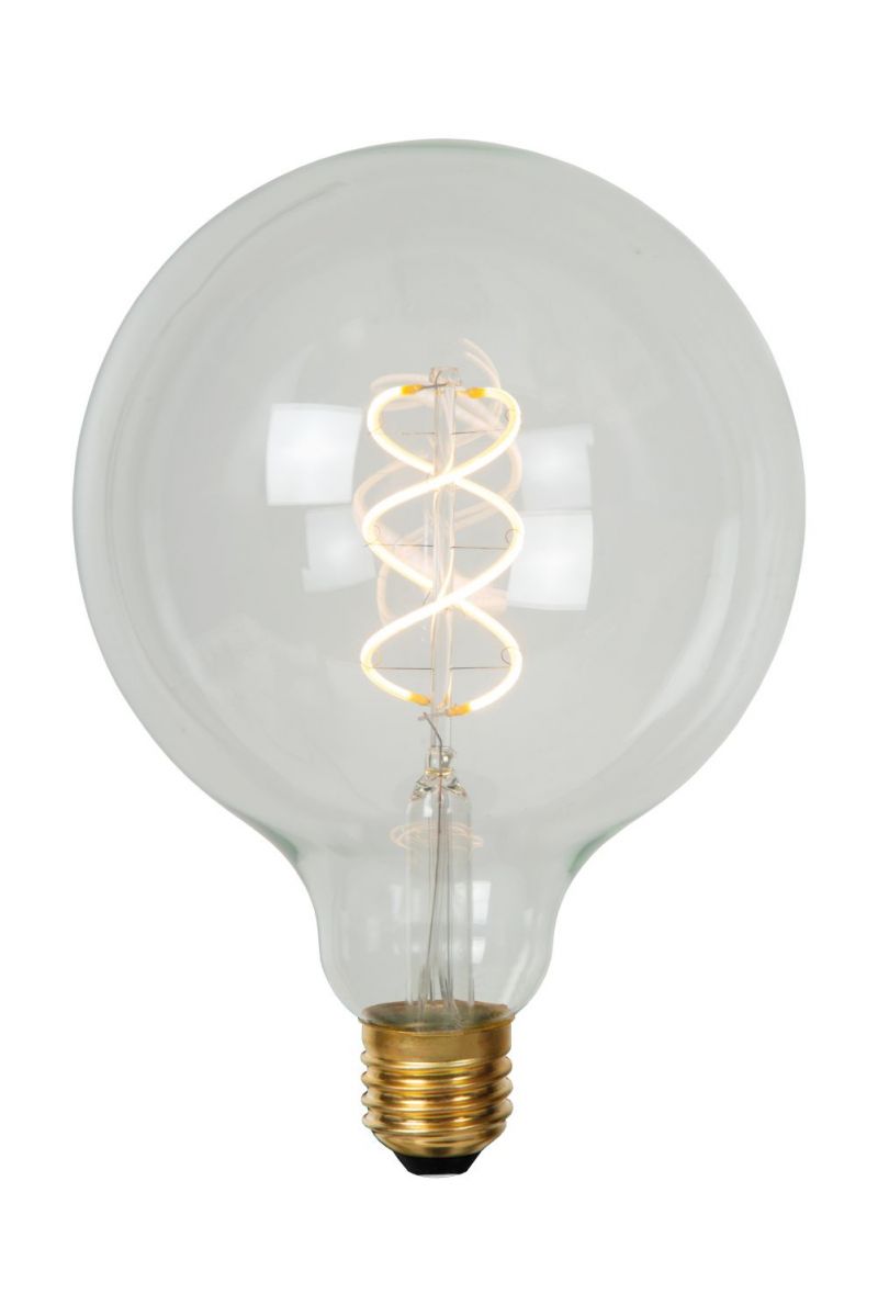 Lucide G125 - Filament bulb - D12,5 cm - LED Dim. - E27 - 1x5W 2700K - Transparant (49033/05/60)