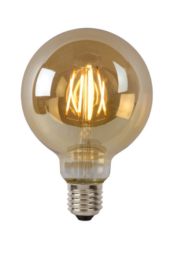 Bulb LED G95 Filament E27/5W 550LM 2700K Amber