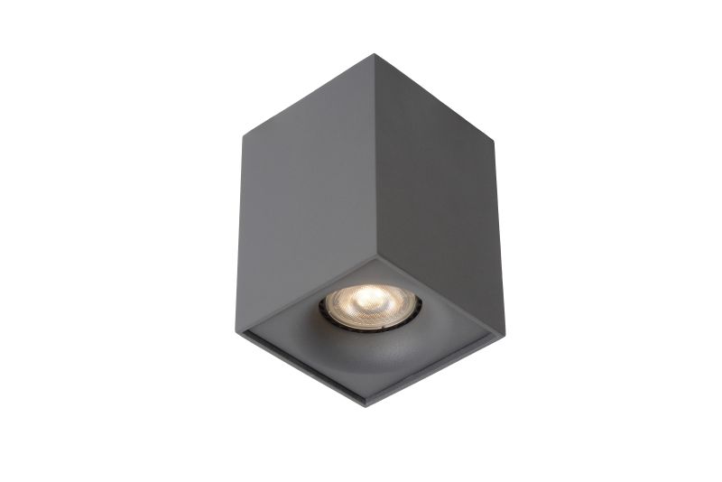 BENTOO-LED - Stropné svietidlo - Gu10/5W L8 W8 H11cm - Sivá (09913/05/36)