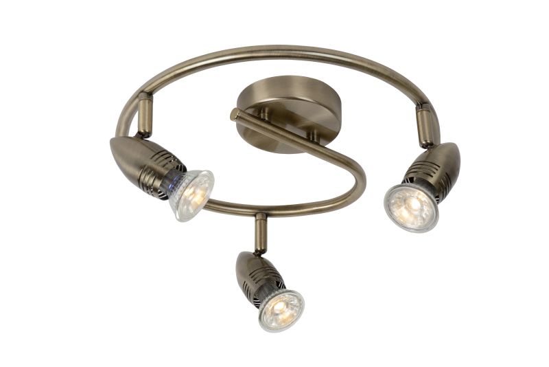 CARO-LED - Stropný reflektor - 3xGU10/5W Ant. Brass old 13955/33/03