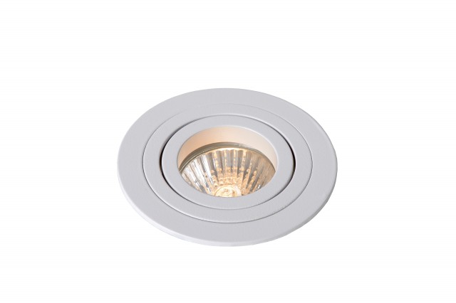 Lucide TUBE - Zapustené bodové svietidlo - Ø 9,2 cm - 1xGU10 - Biela