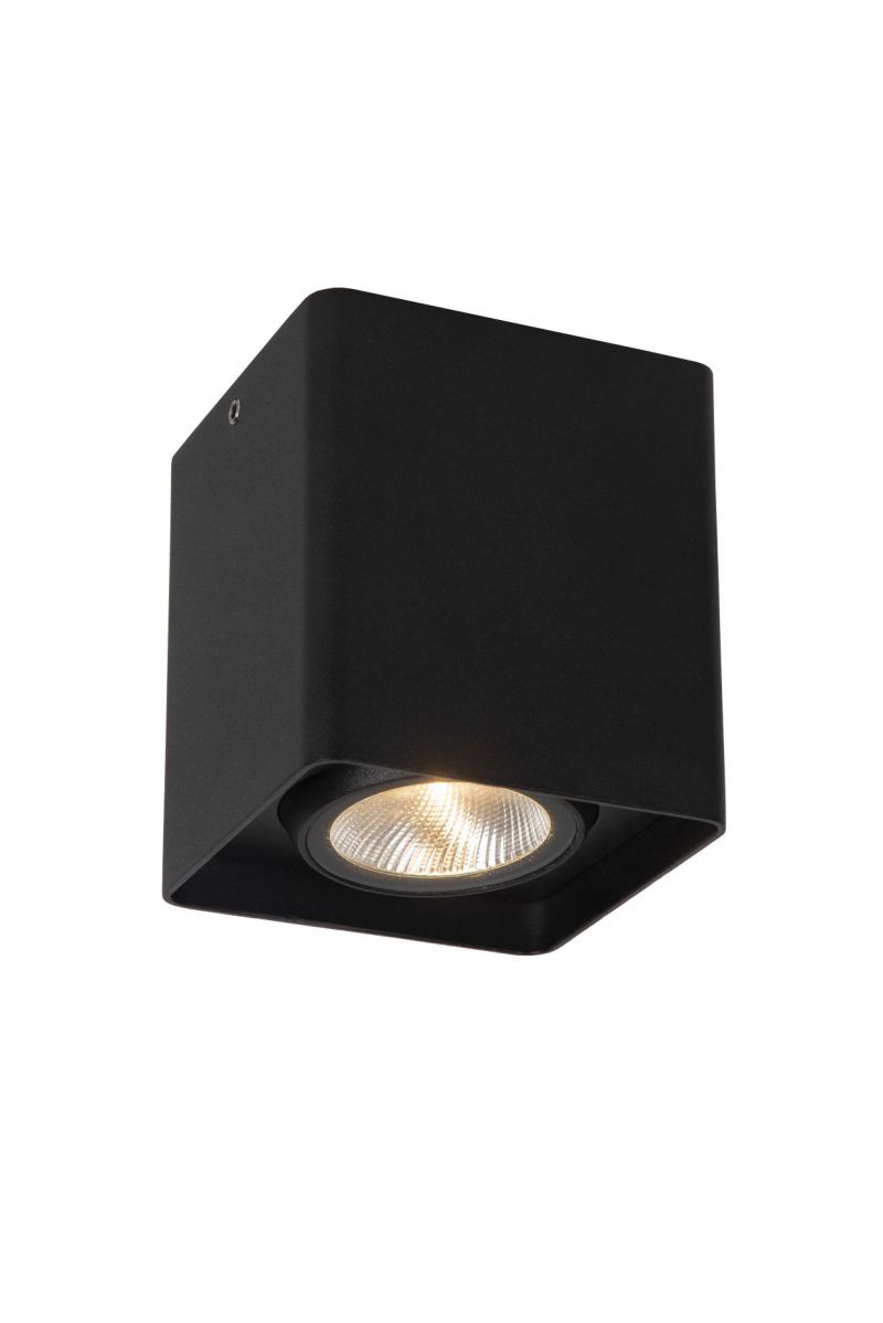 Lucide LEEDS - Flush ceiling light Outdoor - LED - 1x7W 2700K - IP54 - Black