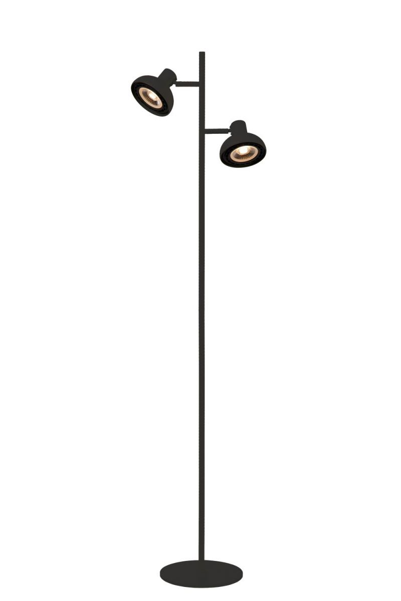 Lucide SENSAS - Floor lamp - 2xES111 - Black
