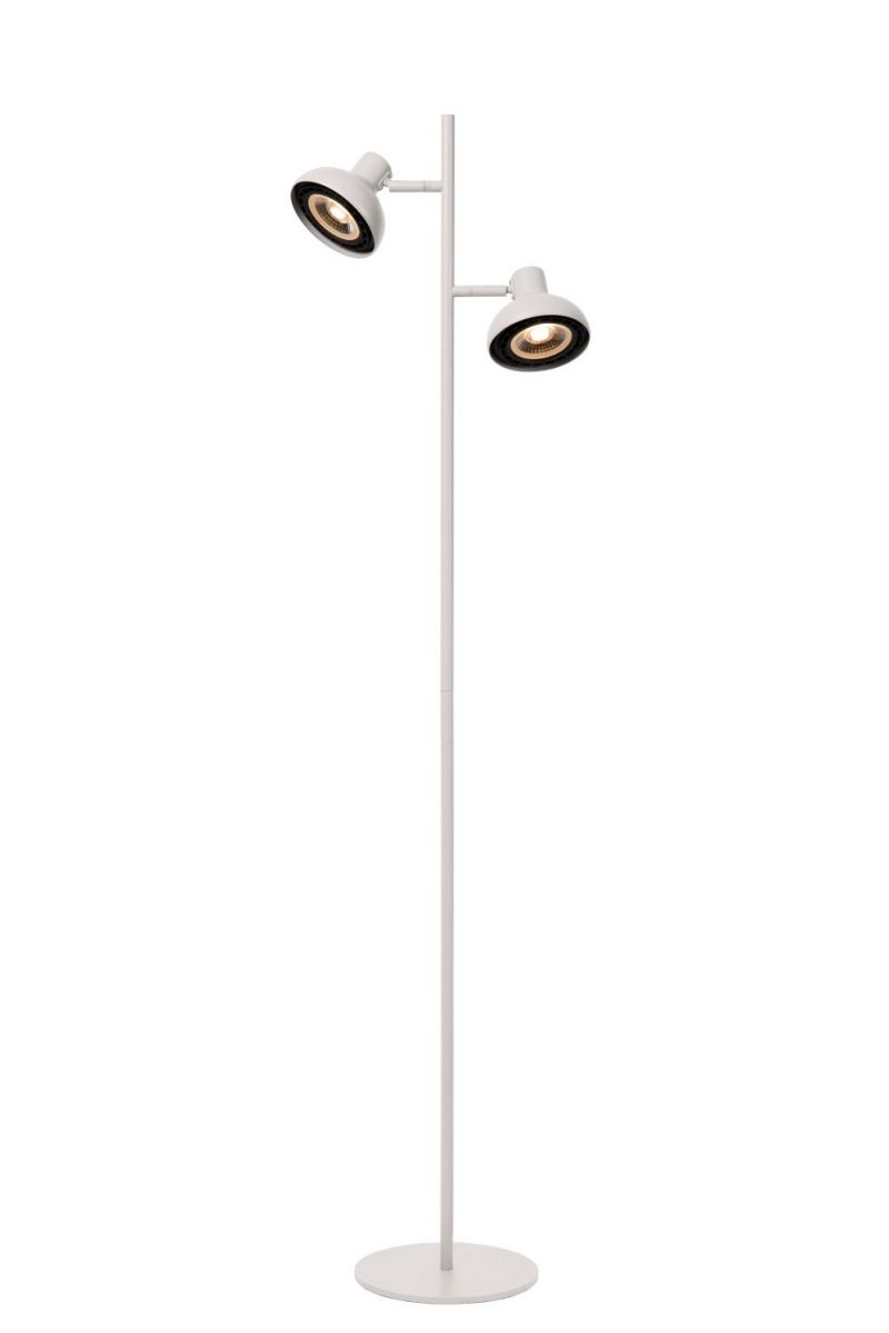 Lucide SENSAS - Floor lamp - 2xES111 - White