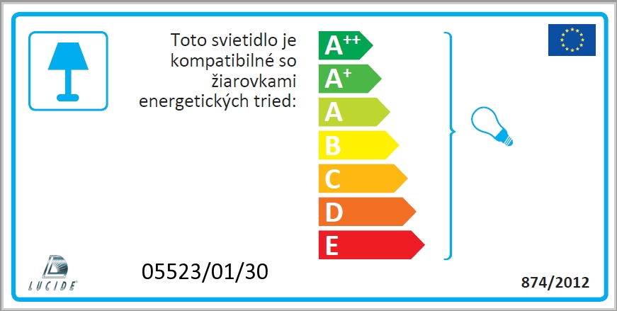 CICLETA Stolov  lampa E27 40W ierna LUCIDE 